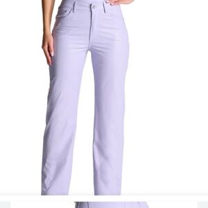 Naked Wardrobe Textured Lavender Pants